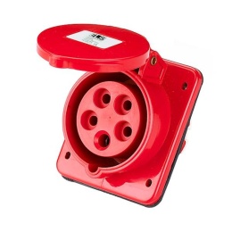 32A 4P 400V 3P+Z IP44 skośne gniazdo tablicowe