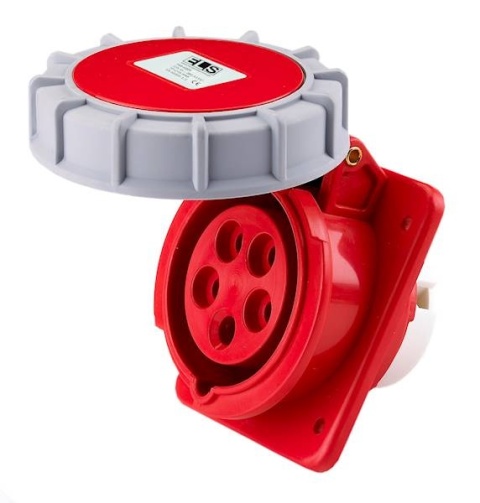 32A 5P 400V 3P+Z+N IP67 skośne gniazdo tablicowe