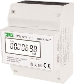 3-fazowy 100A MID 4-modułowy licznik energii elektrycznej