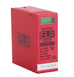 Wkładka typu 1+2 (B+C) 12,5kA 30/60kA do ochronnika ogranicznika przeciwprzepięciowego