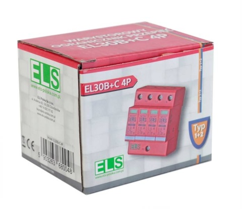 AC typ 1+2 (B+C) 4P 30/60kA 6,0kA ochronnik ogranicznik przeciwprzepięciowy