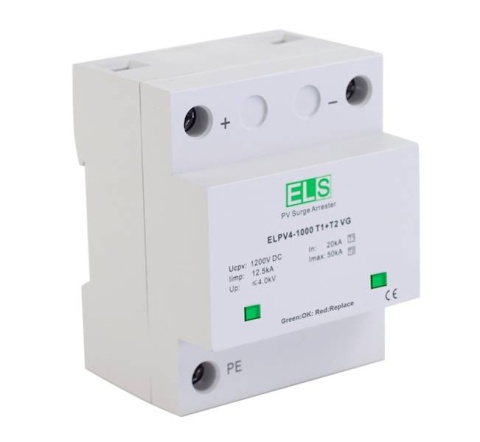 DC VG typ 1+2 (B+C) 4P 20/50kA 12,5kA 1000V ochronnik ogranicznik przeciwprzepięciowy
