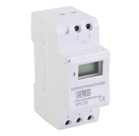 Elektroniczny programator czasowy 7-dniowy ELS