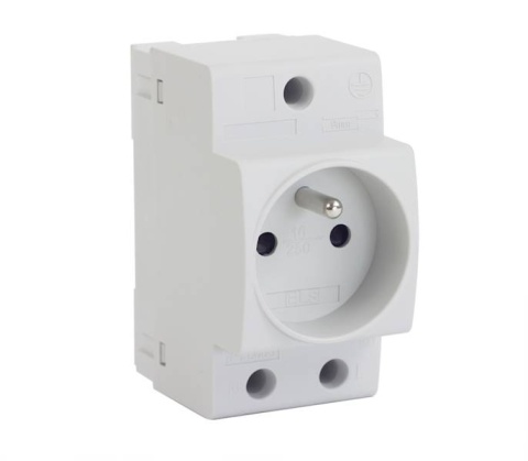 Gniazdo modułowe na szynę TH35 16A 3P (2P+Z) 230V