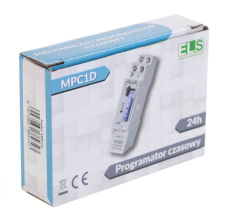 Mechaniczny programator czasowy 1-dniowy ELS