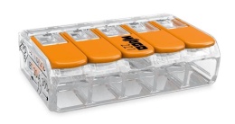 Uniwersalna 5-torowa złączka WAGO 0,14-4mm²