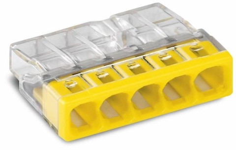 5-Torowa Wciskana Złączka WAGO 0,5-2,5mm²
