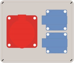 Rozdzielnica ELO 16/4 + 2x230V IP44