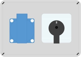 Rozdzielnica ELO 230V + wyłącznik 0-1 IP54