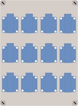 Rozdzielnica ELO 12x230V IP54