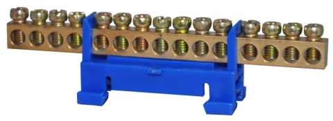 Ochronna Niebieska Listwa Zaciskowa 15x10mm²