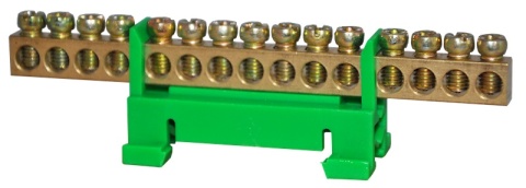 Ochronna Zielona Listwa Zaciskowa 15x10mm²