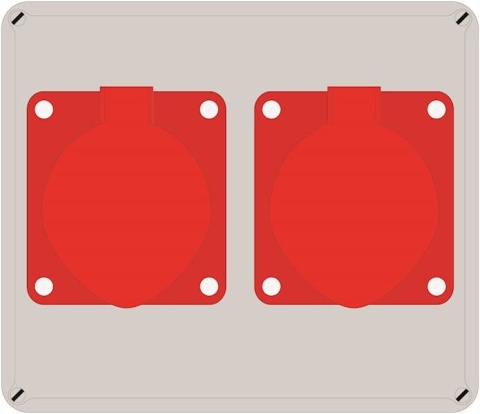 Rozdzielnica ELO 32/4 + 16/4*3x10A IP44