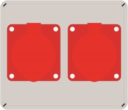 Rozdzielnica ELO 32/5 + 16/5*3x10A IP44