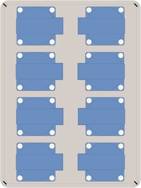 Rozdzielnica ELO 8x230V IP54
