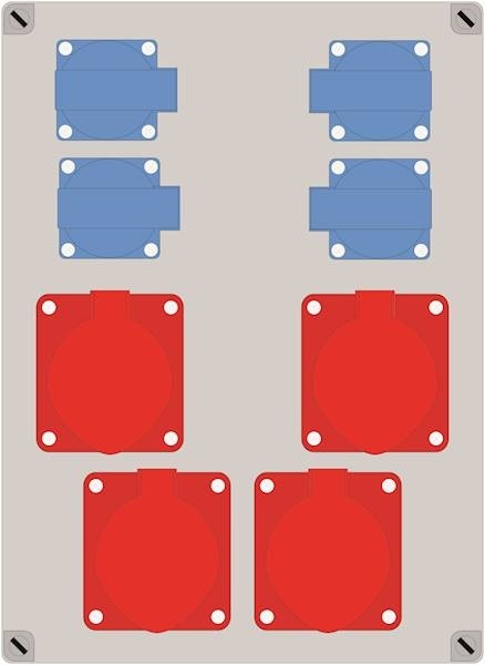 Rozdzielnica ELO 4x32/5 + 4x230V IP44