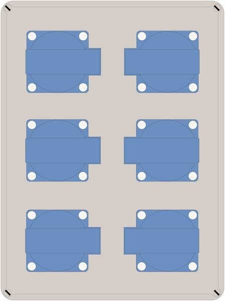 Rozdzielnica ELO 6x230V IP54