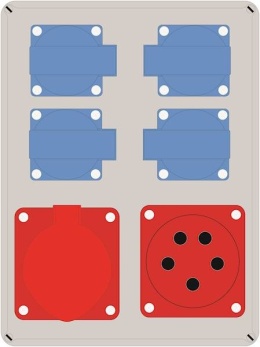 Rozdzielnica ELS wej:16/5 wyj:16/5 + 4x230V IP44