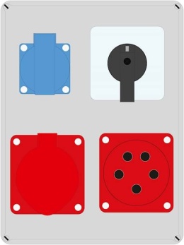 Rozdzielnica ELS wej:32/4 wyj:32/4 + 1x230V*10A + TRG IP44