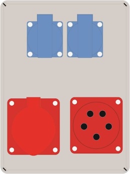 Rozdzielnica ELS wej:16/4 wyj:16/4 + 2x230V IP44