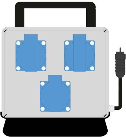 Rozdzielnica MaxiELO we:16/3 wy:3x230V IP44