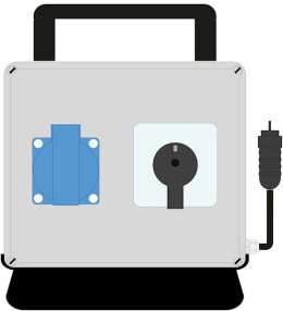 Rozdzielnica MaxiELO we:16/3 wy:230V + wyłącznik TRG IP44