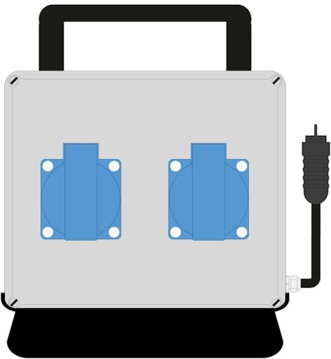 Rozdzielnica MaxiELO we:16/3 wy:2x230V IP44