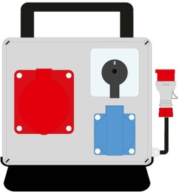 Rozdzielnica MaxiELO we:16/4 wy:16/4 1x230V wył. 0-1 IP44