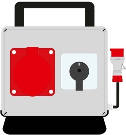 Rozdzielnica MaxiELO we:16/4 wy:16/4 + wyłącznik TRG IP44