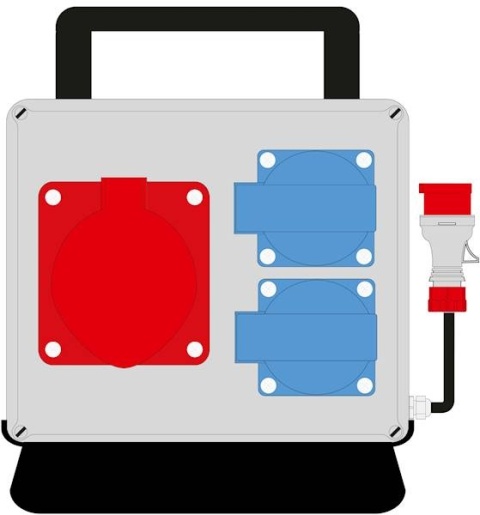 Rozdzielnica MaxiELO we:16/5 wy:16/5 2x230V IP44