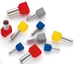 Podwójne tulejki kablowe izolowane 4,0-12mm 100szt.