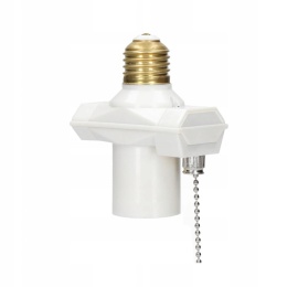 Adapter żarówki z gniazdem i włącznikiem E27 Złodziejka