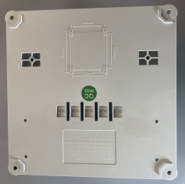 Puszka budowlana / obudowa rozdzielnicy IP67 12-modułowa 280×280×150 mm + szyna DIN