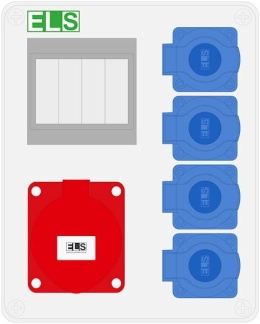 Rozdzielnica MIKO-4modułowa 32/4 + 4x230V IP44