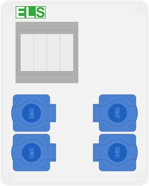 Rozdzielnica MIKO-4modułowa 6x230V IP44
