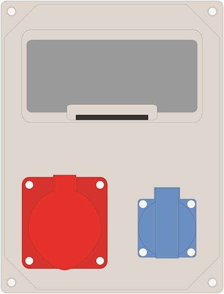 Rozdzielnica MIKO-8modułowa 32/4 + 1x230V IP44