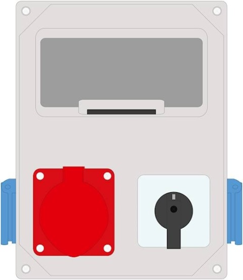 Rozdzielnica MIKO-8modułowa 16/5 + 2x230V + wyłącznik L-0-P IP44