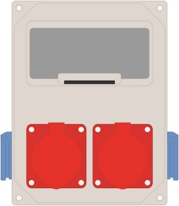 Rozdzielnica MIKO-8modułowa 32/5 + 16/5 + 2x230V IP44