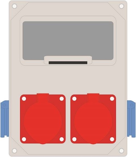 Rozdzielnica MIKO-8modułowa 32/5 + 16/5 + 2x230V IP44