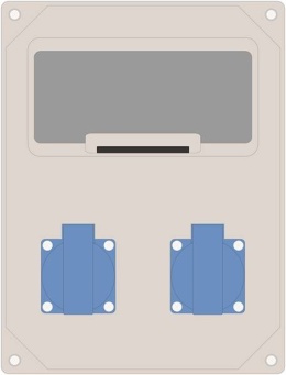 Rozdzielnica MIKO-8modułowa 2x230V IP44