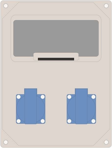 Rozdzielnica MIKO-8modułowa 2x230V IP44