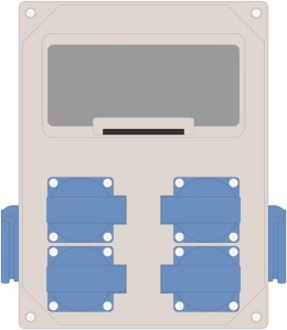 Rozdzielnica MIKO-8modułowa 6x230V IP44