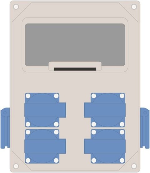 Rozdzielnica MIKO-8modułowa 6x230V IP44
