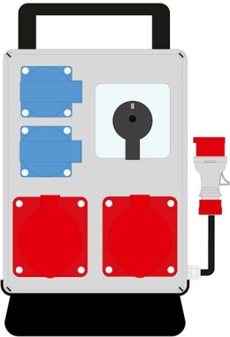 Rozdzielnica MaxiELO we:16/5 wy:2x16/5 2x230V L-0-P IP44