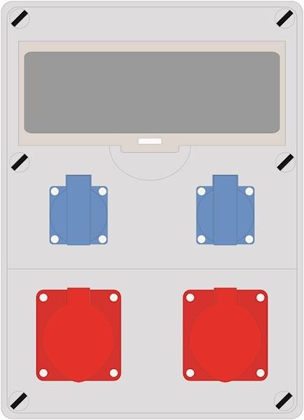 Rozdzielnica PRYMA 12M 2x16/5 + 2x230V IP44