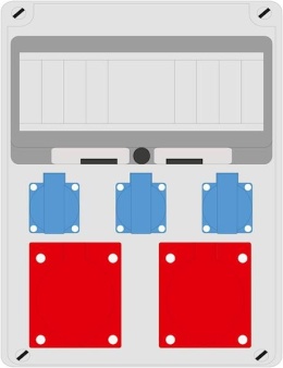 Rozdzielnica PRYMA 11M 2x32/5 + 3x230V IP44