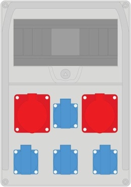 Rozdzielnica PRYMA 11M 32/4 + 16/4 + 4x230V IP44