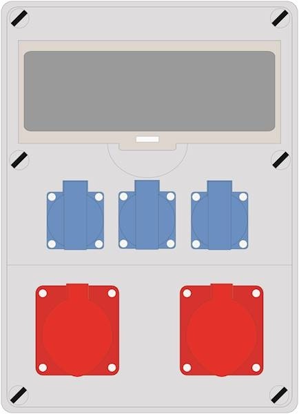 Rozdzielnica PRYMA 12M 2x16/4 + 3x230V IP44