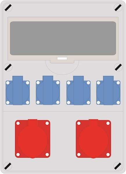 Rozdzielnica PRYMA 12M 2x16/5 + 4x230V IP44