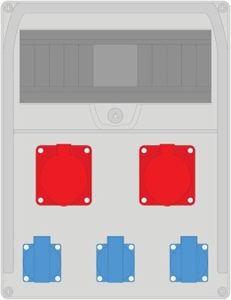 Rozdzielnica PRYMA 13M 2x16/5 + 3x230V IP44